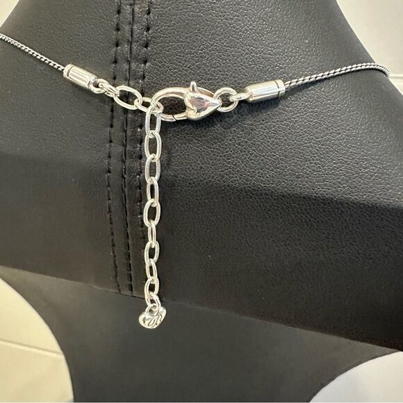 Brighton "Give It A Swirl" Modern Asymmetrical Heart Pendant Necklace - Picture 3 of 5